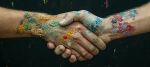 affinity marketing shaking hands