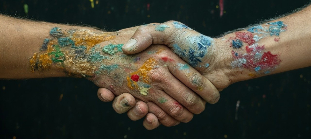 affinity marketing shaking hands